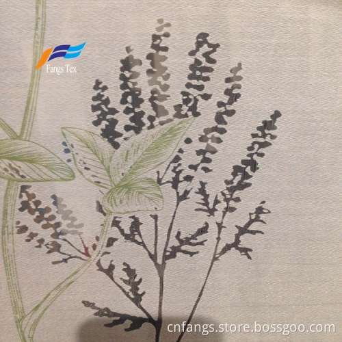 Polyester Sheer Printed Childre's Window Curtain Fabric